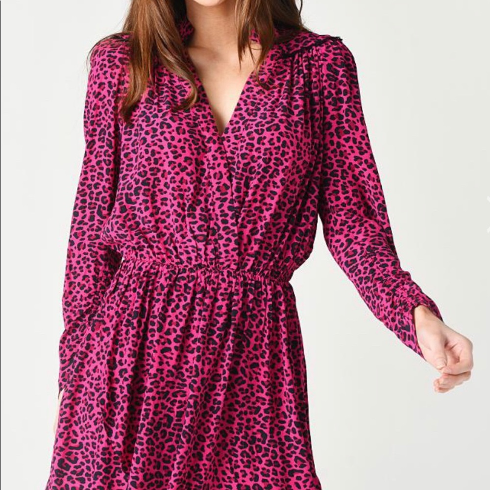 Zadig and Voltaire leopard print mini dress